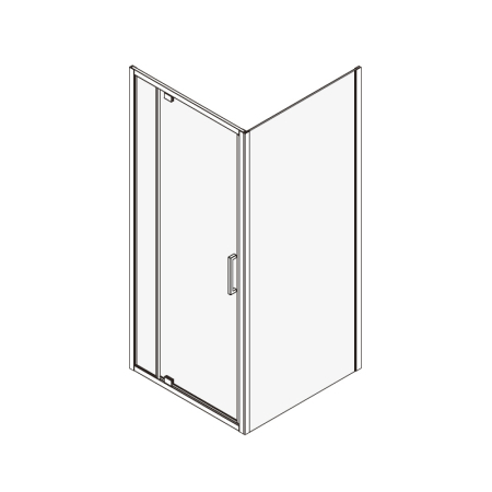 Cabina de dus, Mediterraneo, Andina, patrata, 80 x 80 cm, crom [5]