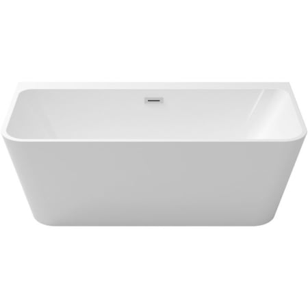 Cada acryl freestanding BTW Besco Varya 170x80 albă, cu ornamente, sifon și preaplin [3]