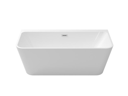 CADA ACRYL FREESTANDING BTW VARYA 150X75  ALBA CU ORNAMENTE SIFON SI PREAPLIN [1]