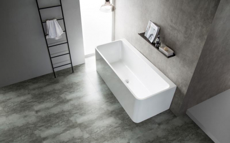 Cadă FLORIDA din acril, freestanding, de perete, 170x75cm - alb lucios [0]