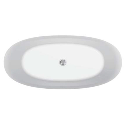 Aura 170, cadă ovală freestanding, acril sanitar alb lucios, cu instalație completă, 1685x745x600 mm [1]