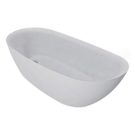 Cazi baie freestanding - Nikita Slim 168, cadă ovală freestanding, acril alb, cu instalație completă, 167,6 x 75 x 73 cm