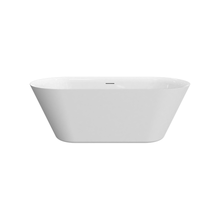 Viva Slim 168, cadă ovală fără bordură, acril alb, cu instalație completă [2]