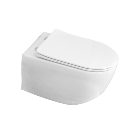 Capac WC Fluminia Minerva C2210R, alb, cu Soft Close și Quick Release, din duroplast [1]