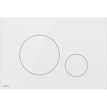 Clapete de actionare - Clapetă acționare Turn-White, oțel inoxidabil alb lucios – design modern, dual flush