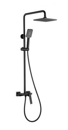 Sisteme de dus - Coloană duș completă ROCKFIELD, cu montaj pe perete - negru