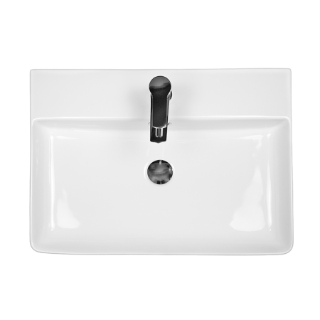 Lavoar pe blat, Fluminia, Hermes-60, dreptunghiular, 60 x 42 cm, alb [1]