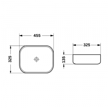 Lavoar baie pe blat, dreptunghiular margini rotunde, verde turcoaz mat, Bristol Foglia [2]
