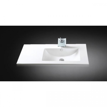 Outlet - Lavoar dreptunghiular dreapta TEXAS, din porțelan, încorporabil, 90x46cm - alb