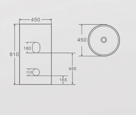 Lavoar freestanding LINCOLN - alb [3]
