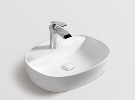 Outlet - Lavoar oval  MADISON, din porțelan, montaj pe blat 50x39cm - alb