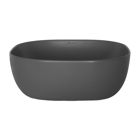 Lavoar pe blat Fluminia Calio-MG, pătrat, 42 x 42 cm, gri mat [1]