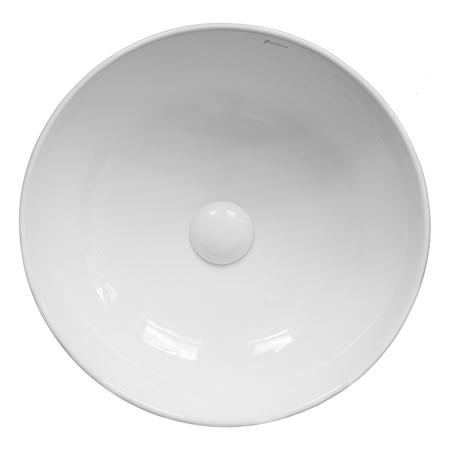 Lavoar pe blat, Fluminia, Amereta, rotund, 41 x 41 cm, alb [2]