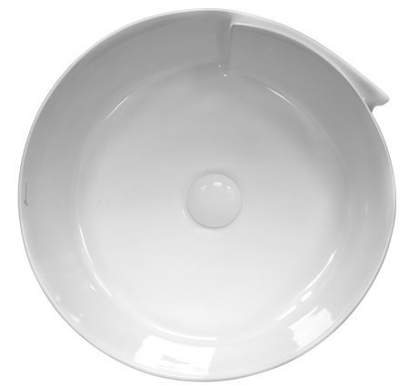 Lavoar pe blat Fluminia Amor, rotund, diametru 44 cm, alb [1]