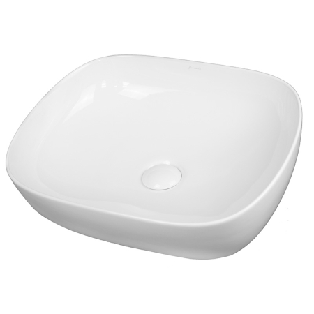 Baie - Lavoar pe blat Fluminia Crius White, dreptunghiular, 45,5 x 32 cm, alb