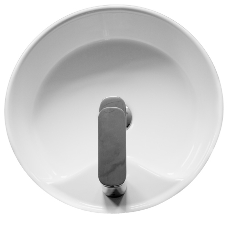 Lavoar pe blat, Fluminia, Ibiza New, rotund, diametru 40,5 cm, alb [1]