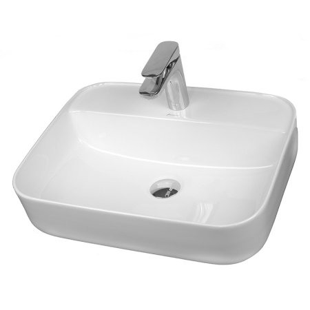 Lavoare - Lavoar pe blat Fluminia Juno-50, dreptunghiular, 50 x 40 cm, alb