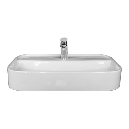 Lavoar pe blat Fluminia Juno, 65 cm, dreptunghiular, 65 x 45 cm, alb [2]