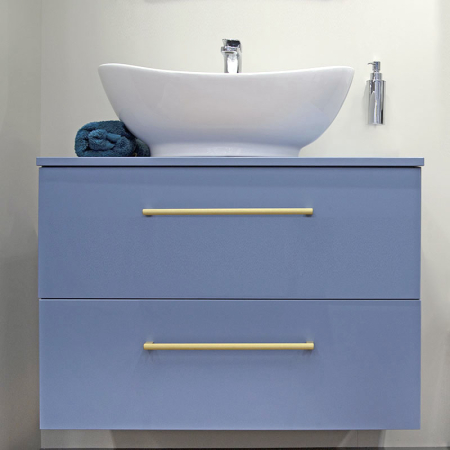 Lavoar pe blat Fluminia Loira New, oval, 59 x 39 cm, alb [5]