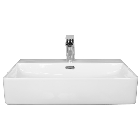 Lavoar pe blat Fluminia Mercur-52, dreptunghiular, 52 x 42 cm, alb [2]