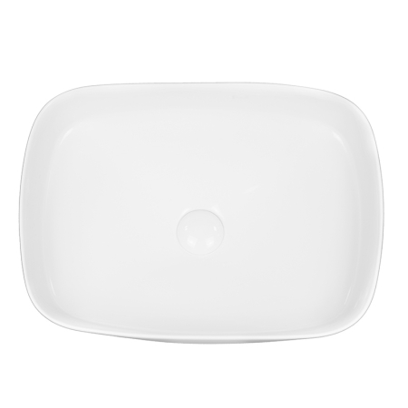 Lavoar pe blat Fluminia, Pallas, dreptunghiular, 50 x 37,5 cm, alb [1]