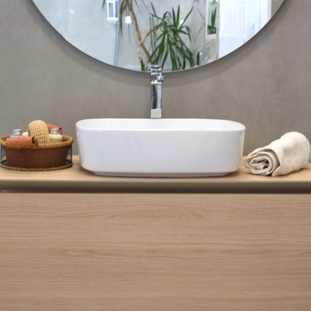 Lavoar pe blat Fluminia, Pallas, dreptunghiular, 50 x 37,5 cm, alb [8]