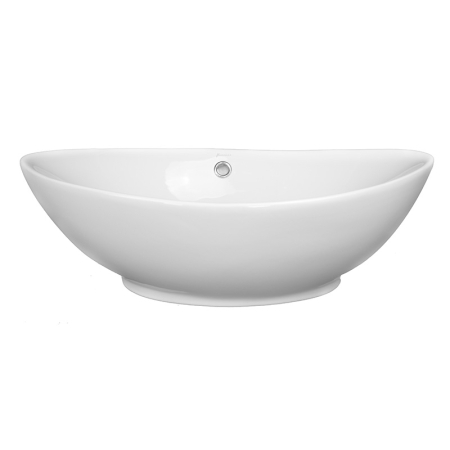 Lavoar pe blat Fluminia Rio Grande, oval, 58 x 37,5 cm, alb [2]