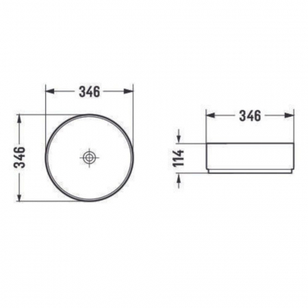 Lavoar pe blat rotund cu efect marmura, Chloe Foglia [2]