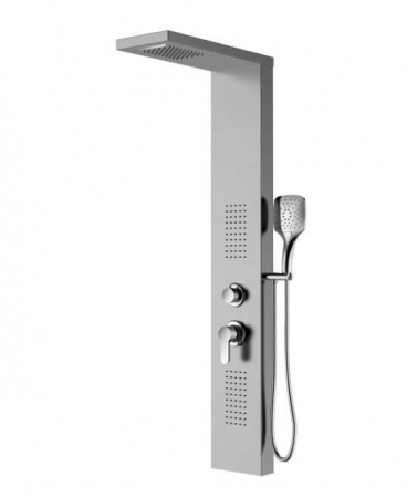 Sisteme de dus - Panou de duș COLUMBIA, din oțel inoxidabil 130x20x50cm - inox periat