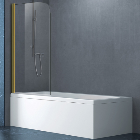 Paravane cada - Paravan de cadă, Mediterraneo, Round 1, dintr-un singur element, 80 x 140 cm, auriu periat