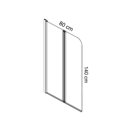Paravan de cada Mediterraneo, Round 2, cu 2 elemente pliabile, 80 x 140 cm [2]