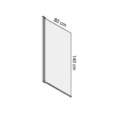 Paravan de cada Mediterraneo, Standard, pivotant dintr-o bucata, 80 x 140 cm [2]