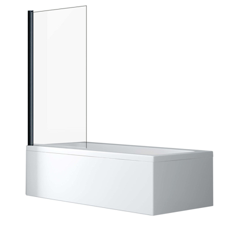 Paravane cada - Paravan de cada, Mediterraneo, Standard, pivotant dintr-o bucata, 80 x 140 cm, profil negru