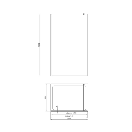 Paravan de dus walk in Mediterraneo, Foxy, 120 x 200 cm, easy clean, crom [1]