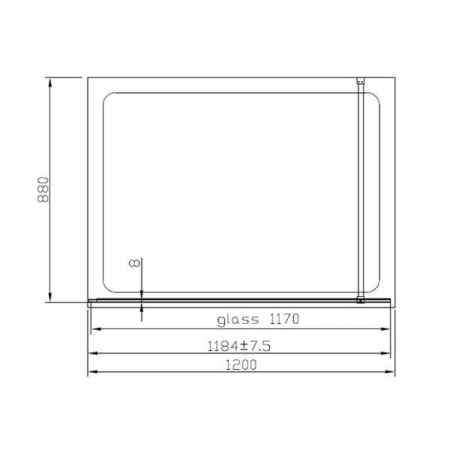 Paravan de duș walk in Mediterraneo, Foxy Black, 120 x 200 cm, easy clean, negru mat [2]