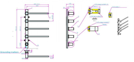 Radiator electric TUBELINE - Gun metal [1]
