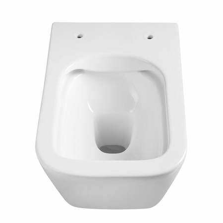 Set vas wc rimless suspendat, dreptunghiular, capac softclose inclus, alb lucios, Foglia Safari [7]