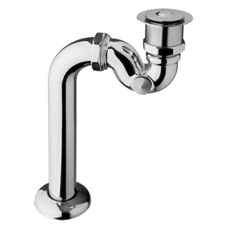 Masti sifoane si suporti pentru cazi - Sifon cadă cu click-clack, finisaj cromat, compatibil cu căzile Besco Gloria, Otylia, Amelia și Gracja