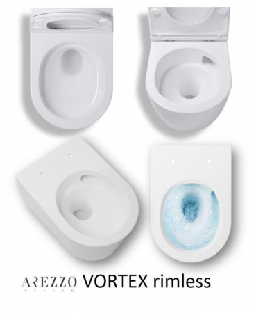 Vas WC Vortex, Rimless, Suspendat, KANSAS – Alb Lucios [2]