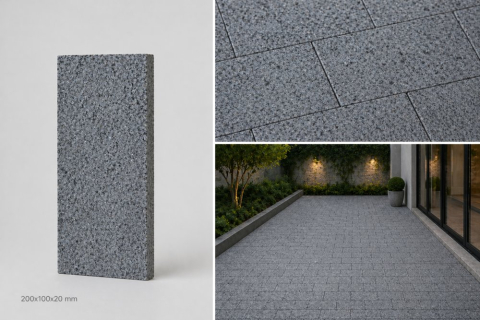 Pavaj - Granit Steel Grey Flamed