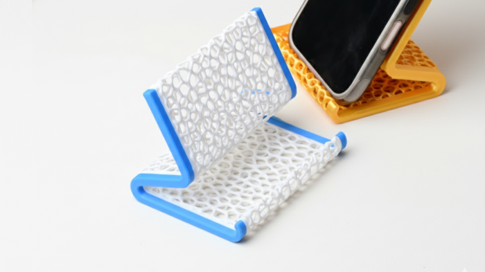 Suport de Birou Static pentru Telefon - Design "Web" (Imprimat 3D) [2]