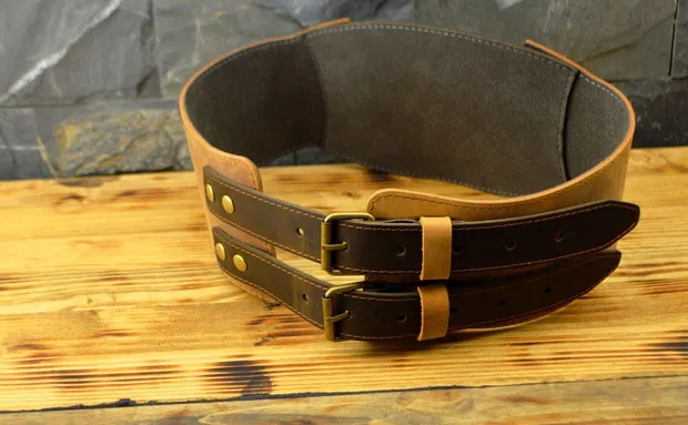 Curea corset lată din piele full-grain pentru femei – Artiss Corium [3]