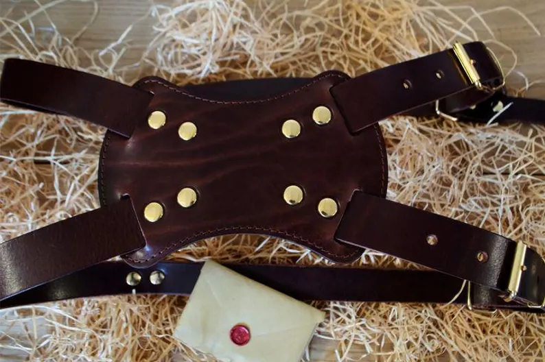 Curea foto handmade din piele naturală model clepsidra– DSLR & Mirrorless | Artiss Corium - [11]