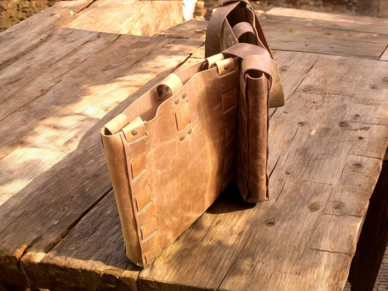 Geantă tote din piele naturală full-grain –Artiss Corium [5]