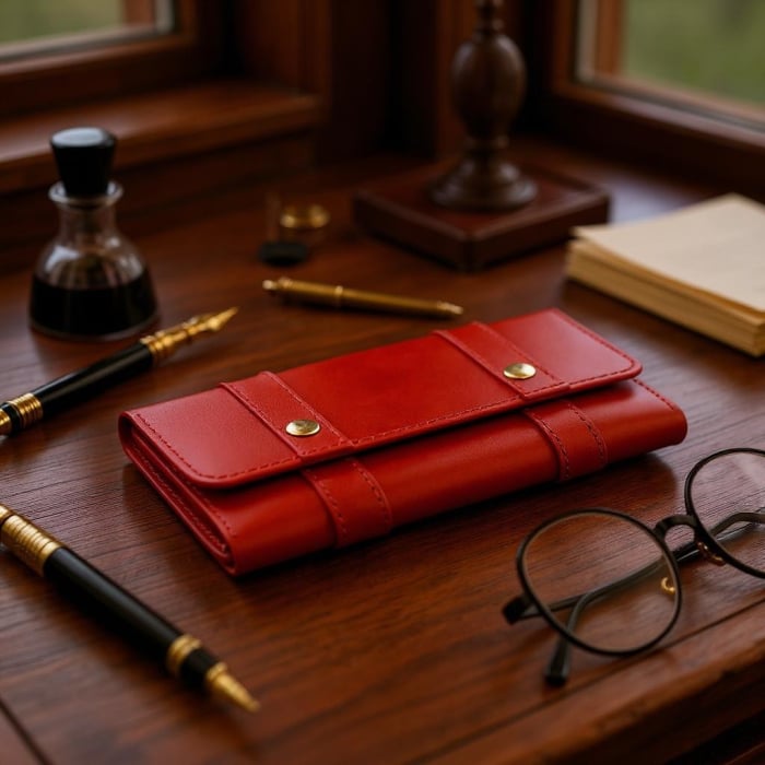 Portofel din piele pentru femei – Piele vegetală 02– Artiss Corium [1]