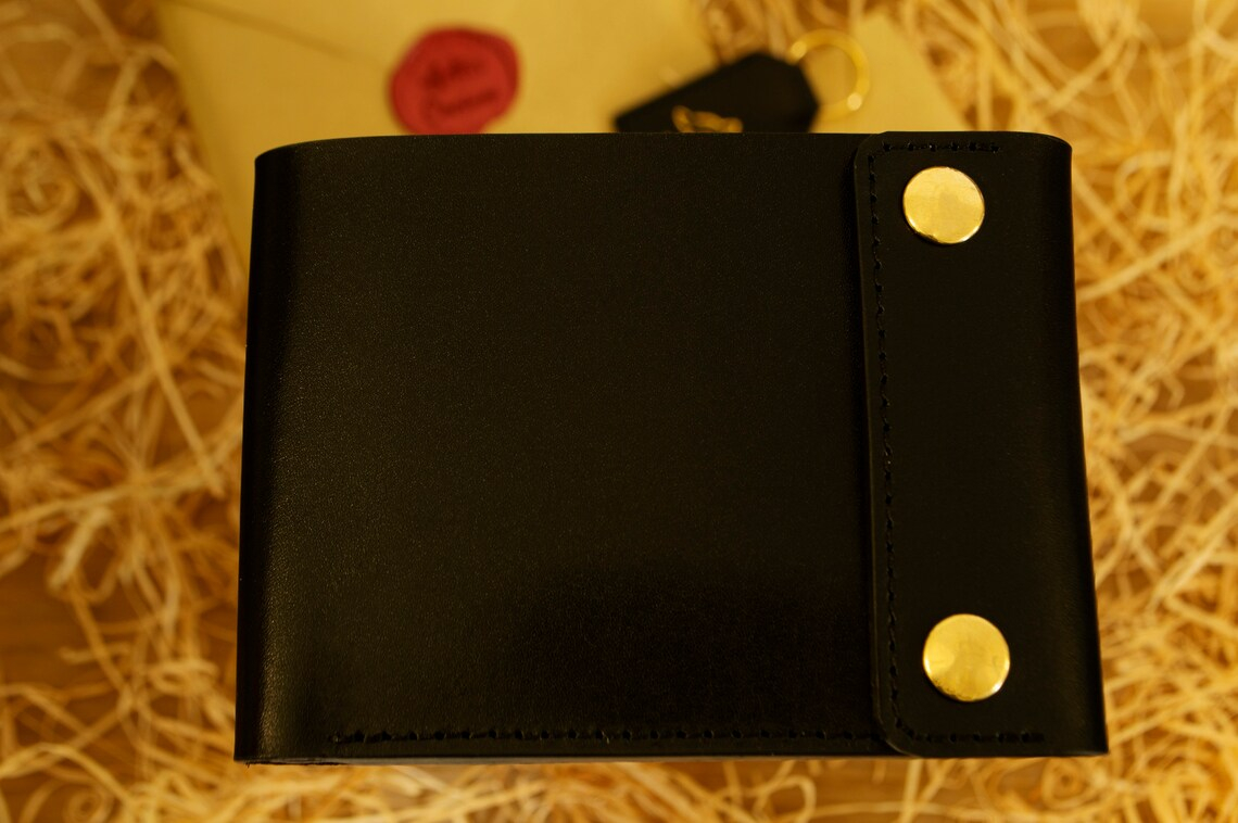 Portofel din piele vegetala pentru bărbați  2 capse PB002 – Artiss Corium [3]