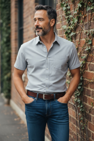 Curea bărbați din piele tăbăcită vegetal – Artiss Corium [5]