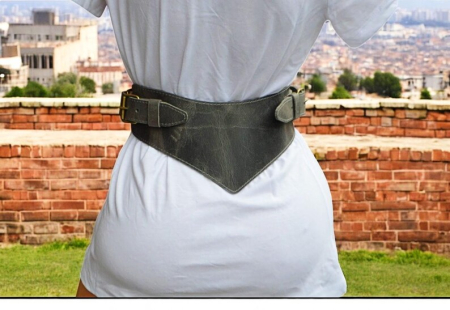 Curea dubla tip corset piele -Artiss Corium [1]