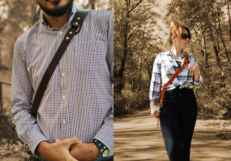 Curea foto crossbody din piele tabacita vegetal – Artiss Corium [3]