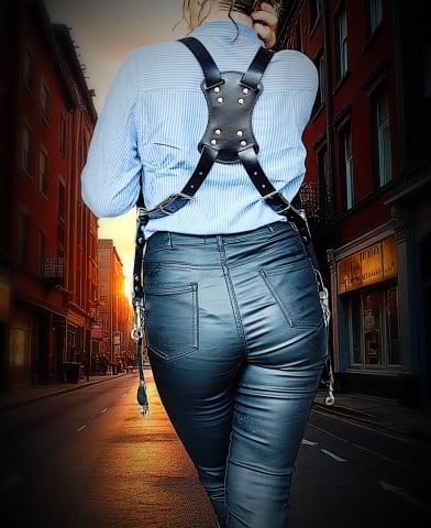 Curea foto handmade din piele naturală model clepsidra– DSLR & Mirrorless | Artiss Corium - [6]